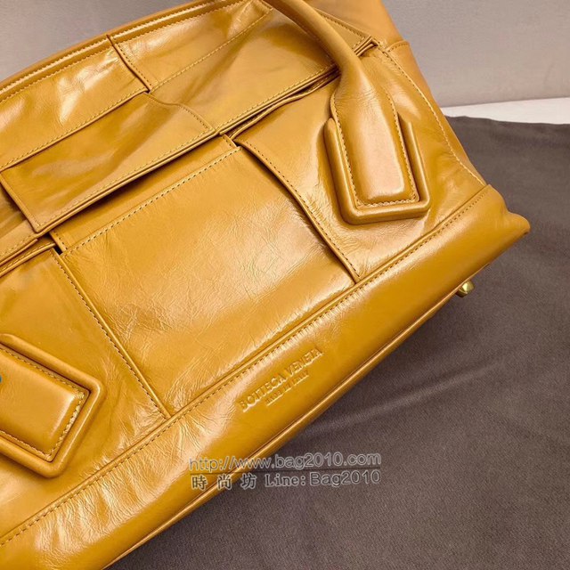 Bottega veneta高端女包 96009 寶緹嘉新款Arco48油蠟皮包 BV經典款小牛皮質中號手提包  gxz1227
